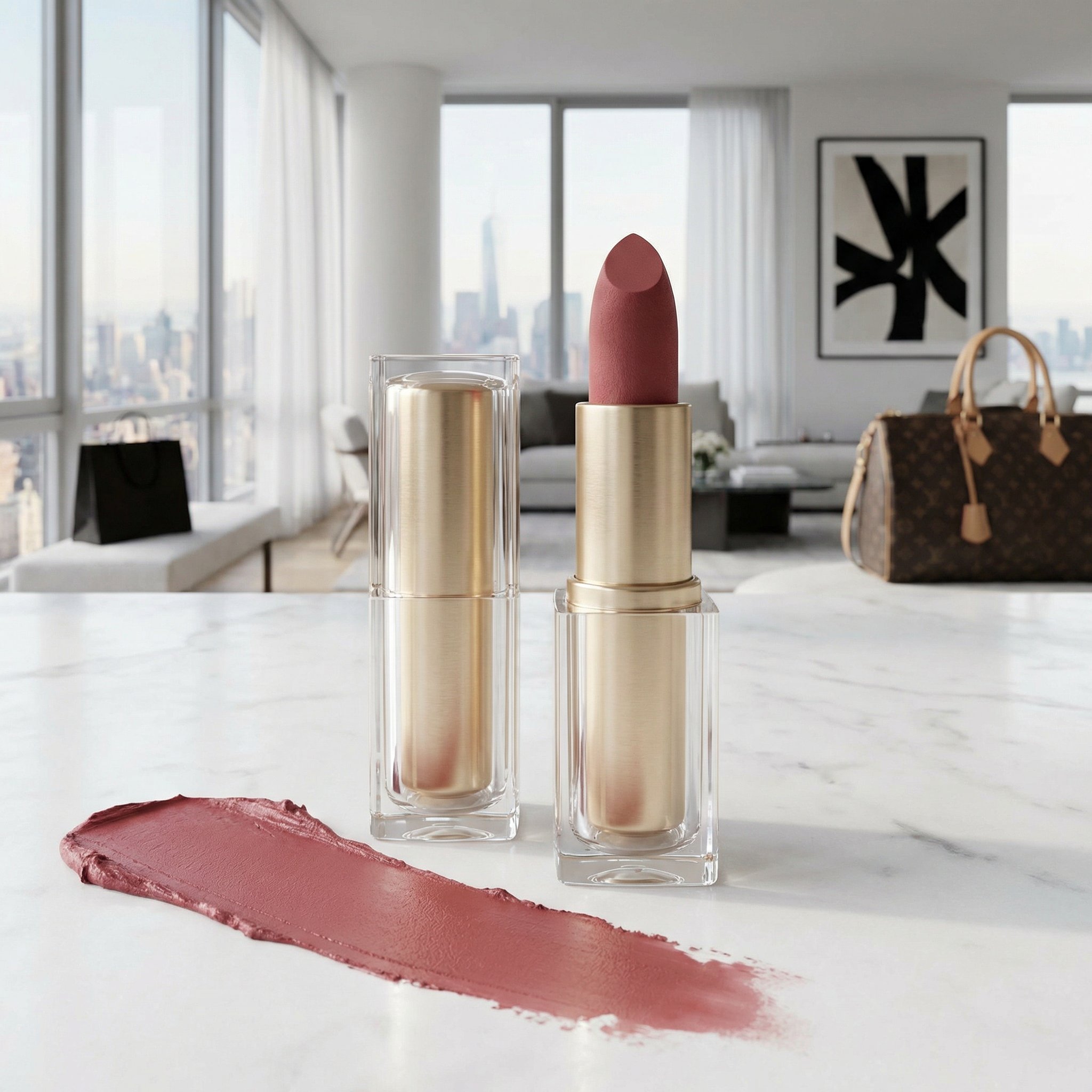 每日大赛品牌轻奢口红视频演示